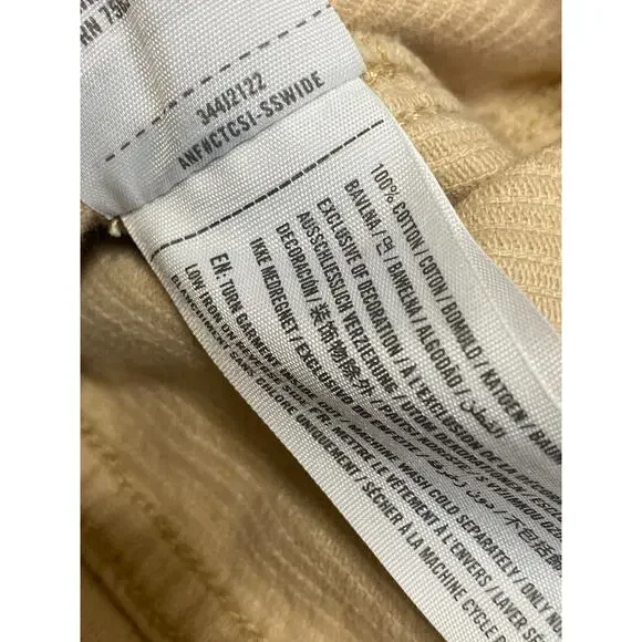 Hollister Women's Tan Corduroy Long Sleeve Button Up Trucker Shirt Jacket Size S - Picture 6 of 6